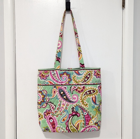 Vera Bradley Paisley Tote Bag - Picture 2 of 8